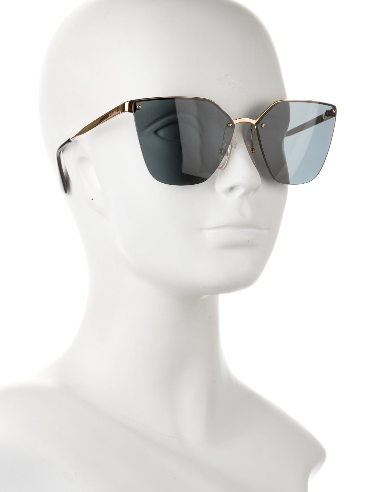 Prada Cat-Eye Tinted Sunglasses